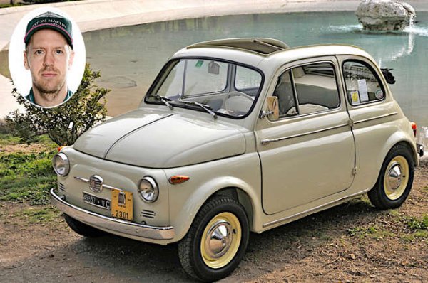 В допълнение към тези, за които му е плащано да кара, бившият световен шампион във Формула 1 притежава много коли, някои от които супер мощни.

Въпреки че любимата му е Ferrari F40, Фетел се изказа много ласкаво за модел, чиято максимална мощност вероятно е по-малка от 30 к.с. По-специално, той харесва вратите със задни панти.